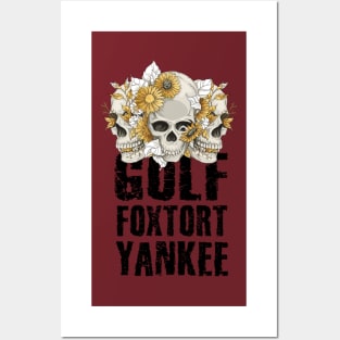 Golf Foxtrot Yankee Military Gift Posters and Art